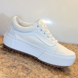 Vans Old Skool Stacked 'True White Gum' VN0A4U15L5R Size 5 Mens Size 6.5 Womens